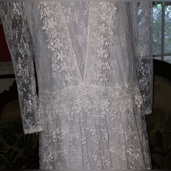 VINTAGE JESSICA MCCLINTOCK LACE WEDDING DRESS SZ 9/10. - Picture 14 of 14